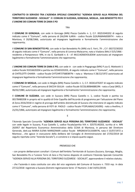 Contratto Di Servizio Tra L'azienda Speciale Consortile