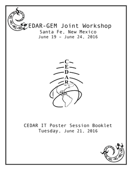 2011 Cedar IT Workshop Cover