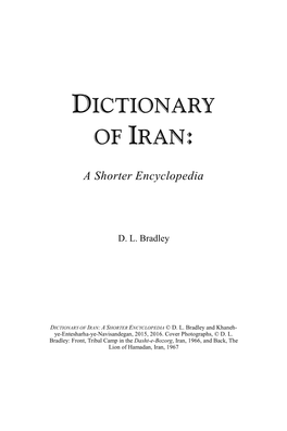 Dictionary of Iran