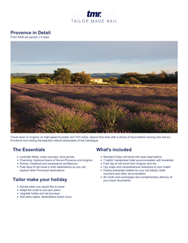 Provence in Detail from £929 Per Person // 8 Days