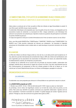 Communauté De Communes Agly-Fenouillèdes 04 68 59 20 13 J.Lienard@Cc-Aglyfenouilledes.Fr