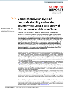 Comprehensive Analysis of Landslide Stability and Related