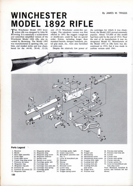 Winchester Model 1892 Rifle