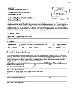 National Register of Historic Places Registration Form