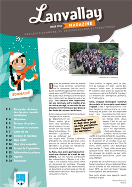 MAGAZINE L Usieurs Bourgs Et Territoires Une Selule Commune, Pl