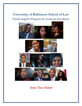 University of Baltimore School of Law Fannie Angelos Program for Academic Excellence