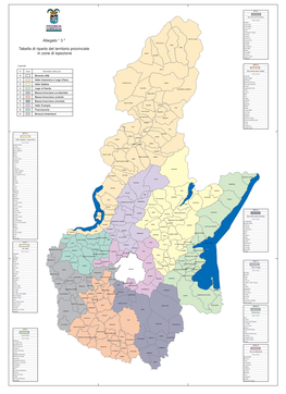 Tabella Di Riparto Del Territorio Provinciale In