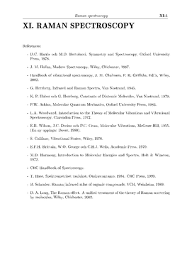 Xi. Raman Spectroscopy