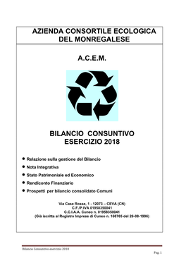 Azienda Consortile Ecologica Del Monregalese