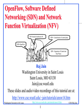 Tutorial on Openflow, Software Defined Networking (SDN)