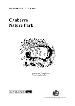 Canberra Nature Park Management Plan