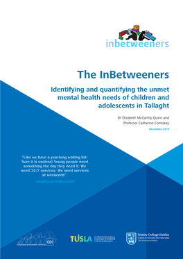 The Inbetweeners Identifying and Quantifying the Unmet Mental Health Needs of Children and Adolescents in Tallaght