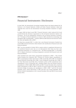 Financial Instruments: Disclosures