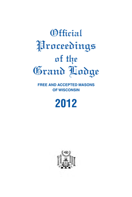 Proceedings Grand Lodge