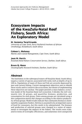 Ecosystem Approaches for Fisheries Management, Part 3