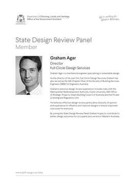 State Design Review Panel Member