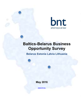 Baltics-Belarus Business Opportunity Survey