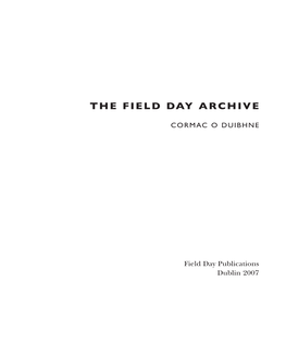 The Field Day Archive