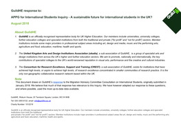 Guildhe Response To: APPG for International Students Inquiry