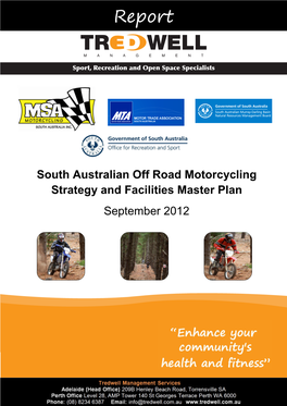 Off Road Motorcycling Strategy and Facility Master Plan Report