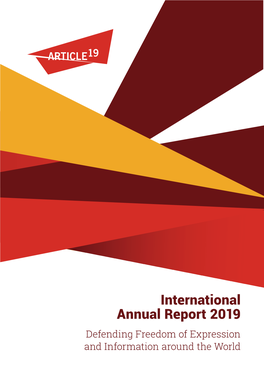 International Annual Report 2019