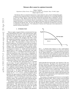 Meissner Effect Cannot Be Explained Classically