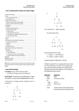 Lecture 2. Lambda Abstraction, NP Semantics, and a Fragment of English