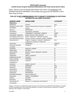 PROPULSID® (Cisapride)