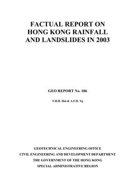 GEO REPORT No. 186