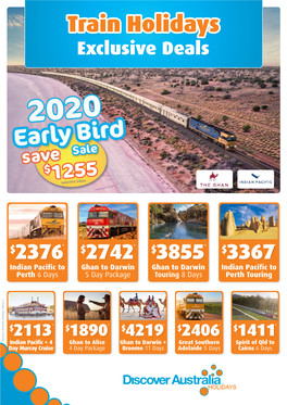 Train Holidays Exclusive Deals