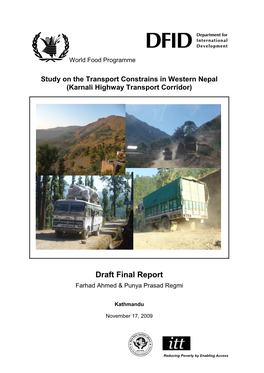 Draft Final Report Farhad Ahmed & Punya Prasad Regmi