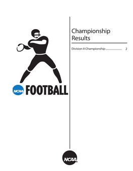 Division II Championship Results