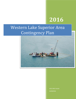 Western Lake Superior Area Contingency Plan