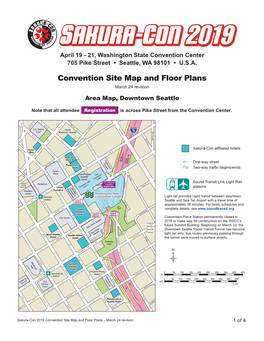 Convention Site Map and Floor Plans – March 24 Revision 2 of 4 WSCC Level 4