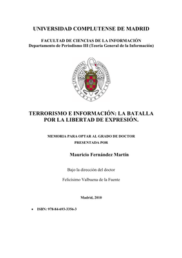 Tesis De Mauricio Fernández