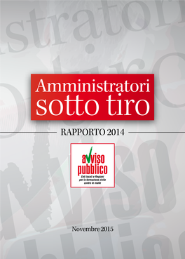 Amministratori Sotto Tiro - Rapporto 2014