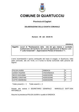 Lavori Di 'Realizzazione Della Rete Del Gas