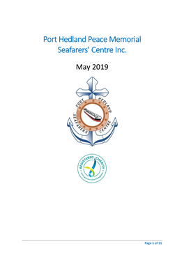 Port Hedland Peace Memorial Seafarers' Centre Inc