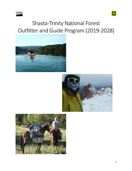 Shasta-Trinity National Forest Outfitter and Guide Program (2019-2028)