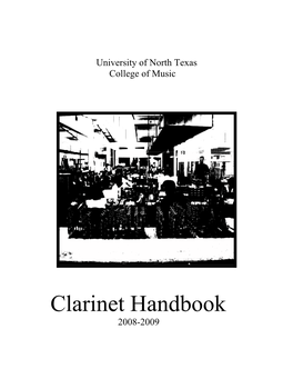 Clarinet Handbook 2008-2009