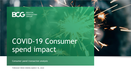 COVID-19 Consumer Spend Impact