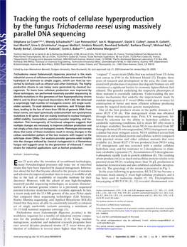 Tracking the Roots of Cellulase Hyperproduction by the Fungus Trichoderma Reesei Using Massively Parallel DNA Sequencing