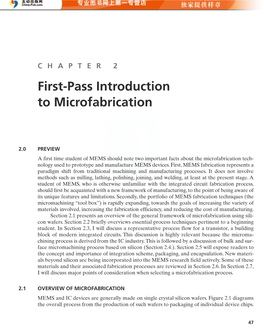 First-Pass Introduction to Microfabrication