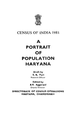 Portrait of Population Haryana