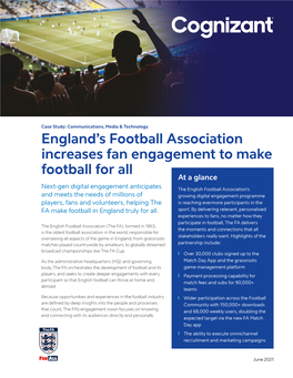 Cognizant—England's Football Association Increases Fan