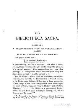 The Bibliotheca Sacra