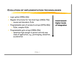 Evolution of Implementation Technologies