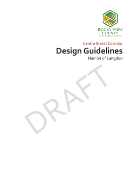 Design Guidelines Hamlet of Langdon