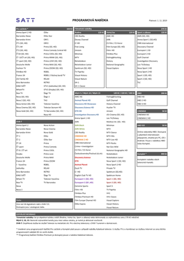 PROGRAMOVÁ NABÍDKA Platnost: 1