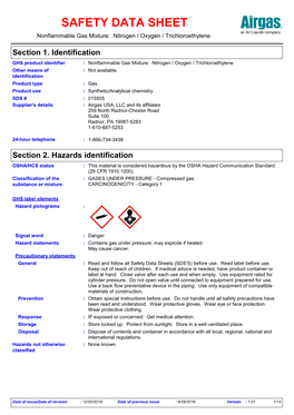 Section 14. Transport Information